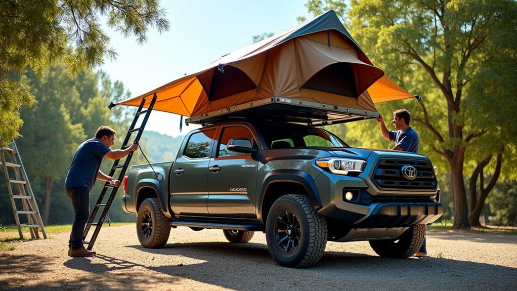 rooftop tent setup time