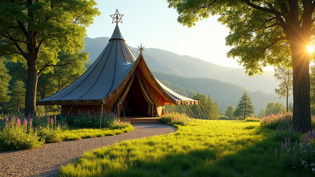 sacred yard for worship