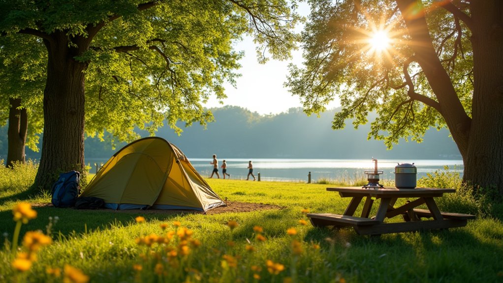 safe public tent camping