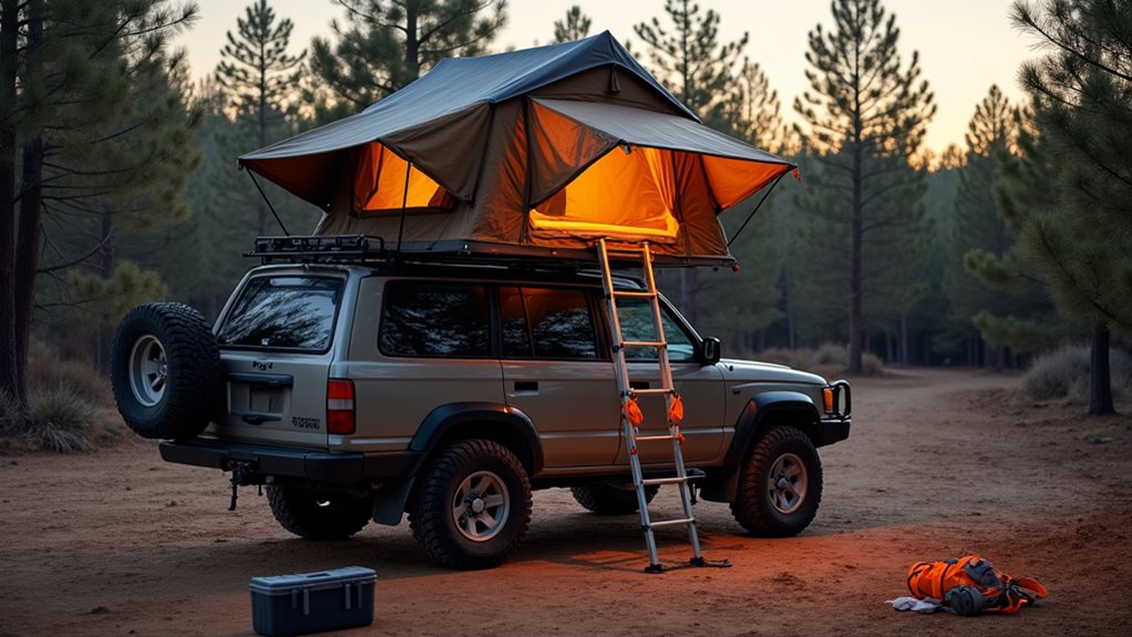 safe rooftop tent installation
