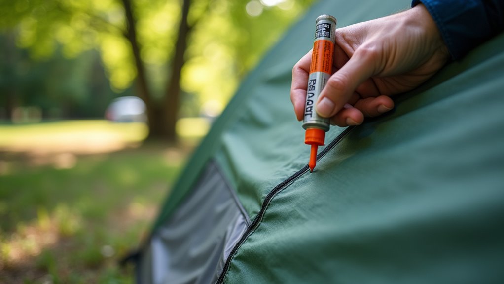 seal tent seams properly