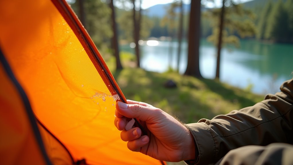 seal tent seams properly
