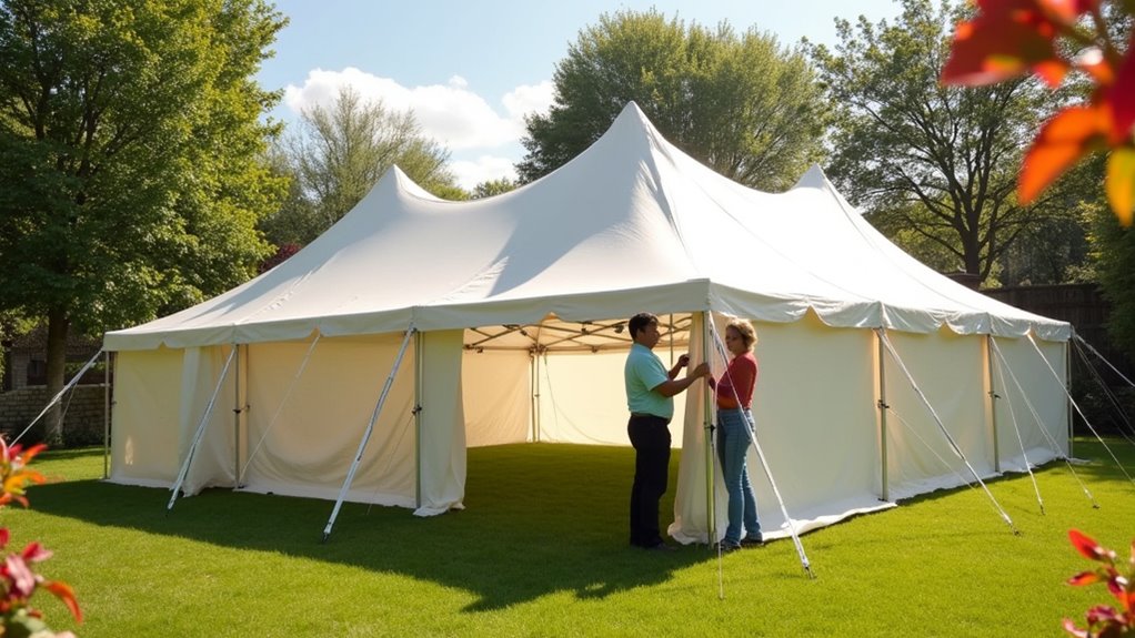 secure canopy and panels