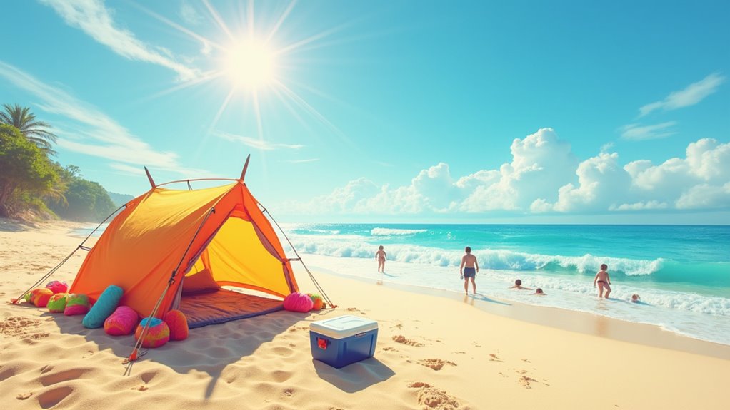 secure your beach tent