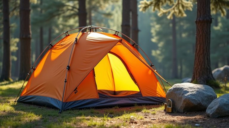 secure your tent properly