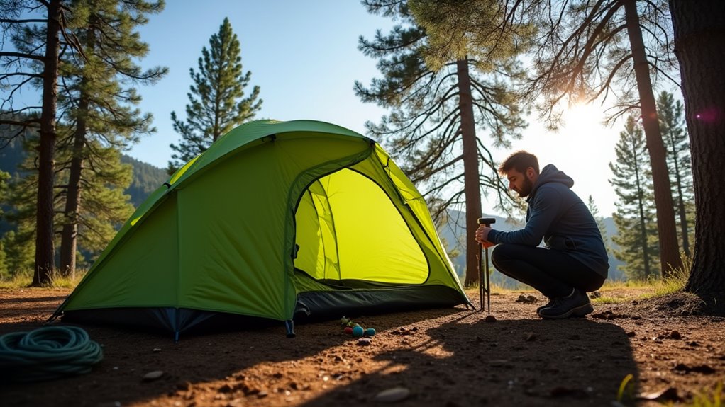 secure your tent safely