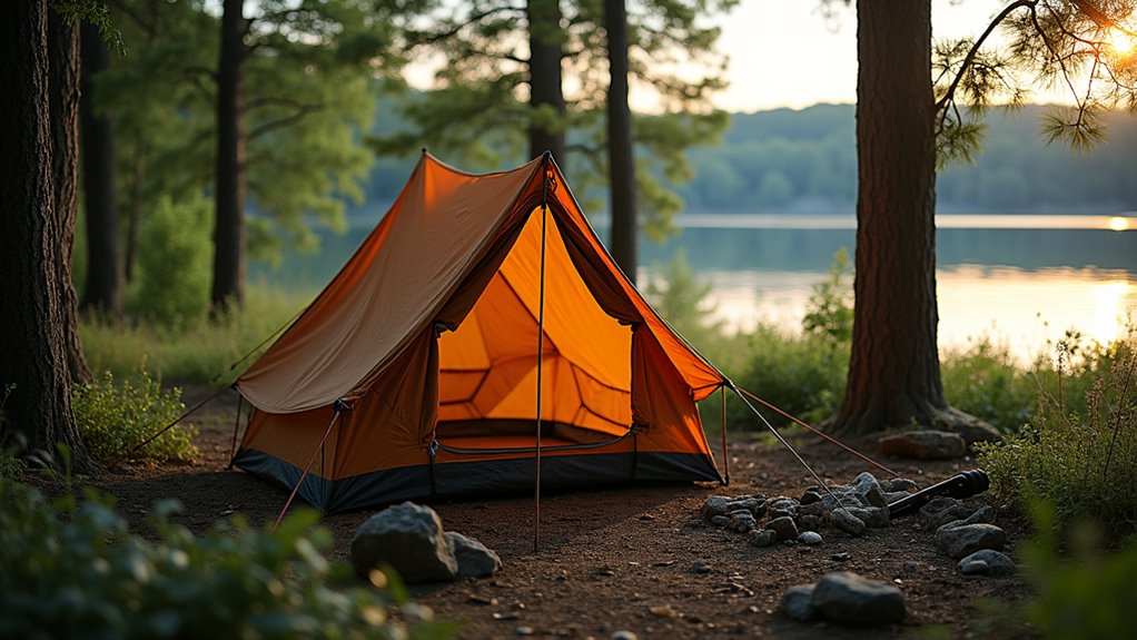 securely anchor your tent