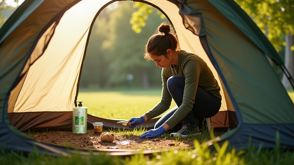 source of tent odors