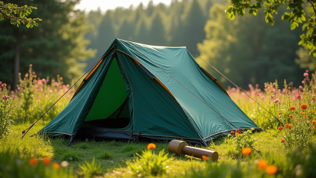 staking and tightening guylines