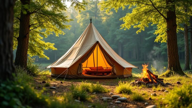 steps to draw tent