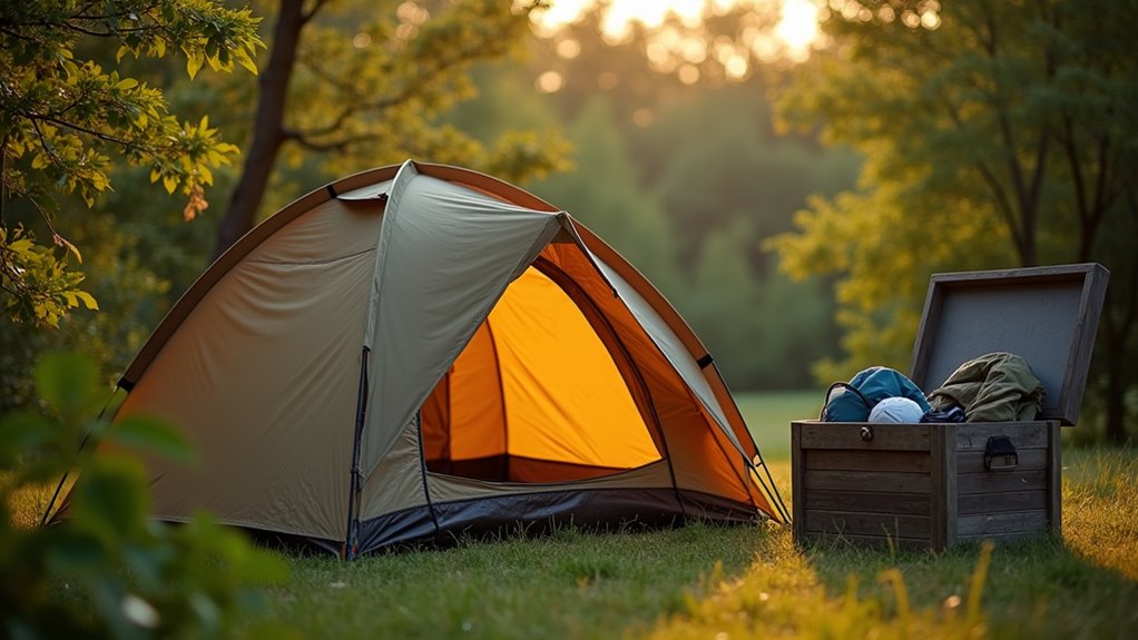 store tent in dry conditions