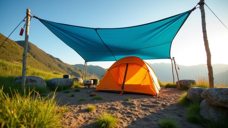 tarp installation without trees