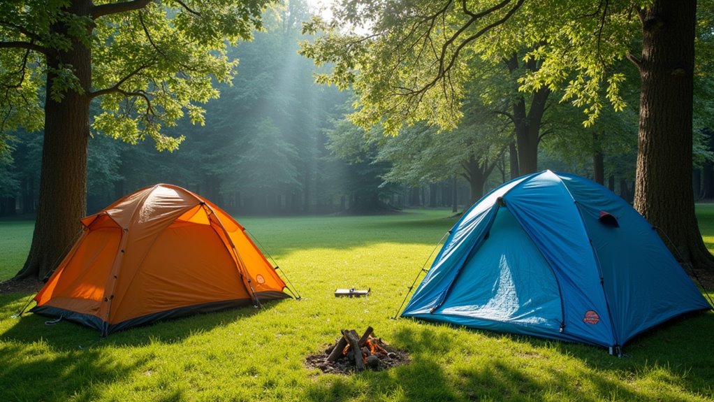 tarp placement for camping