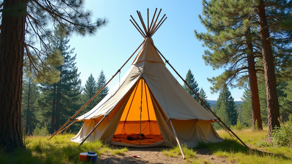 teepee size and height