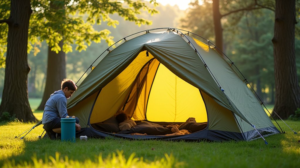 tent cleaning preparation steps