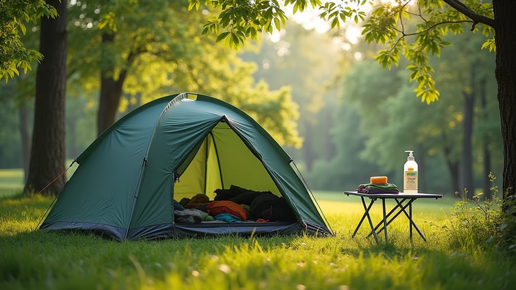 tent drying and maintenance