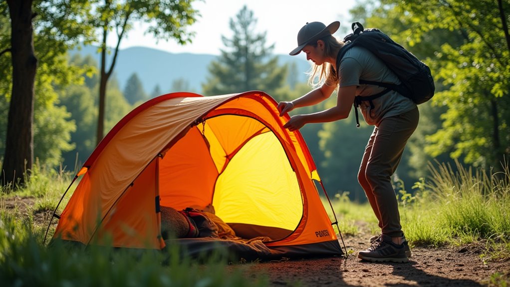 tent folding safety tips