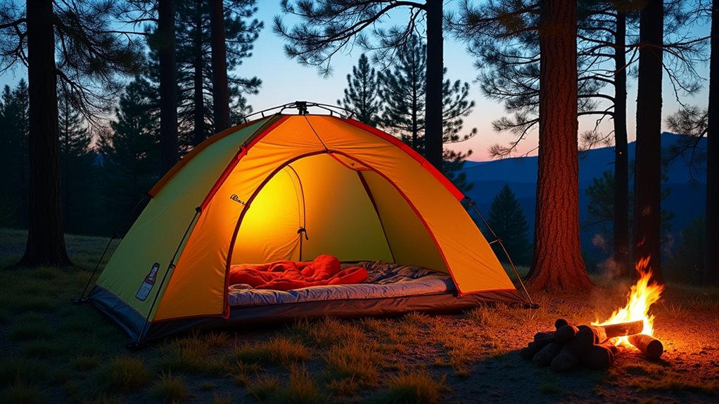 tent placement and orientation