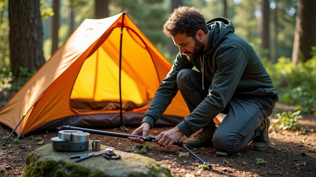 tent pole repair techniques