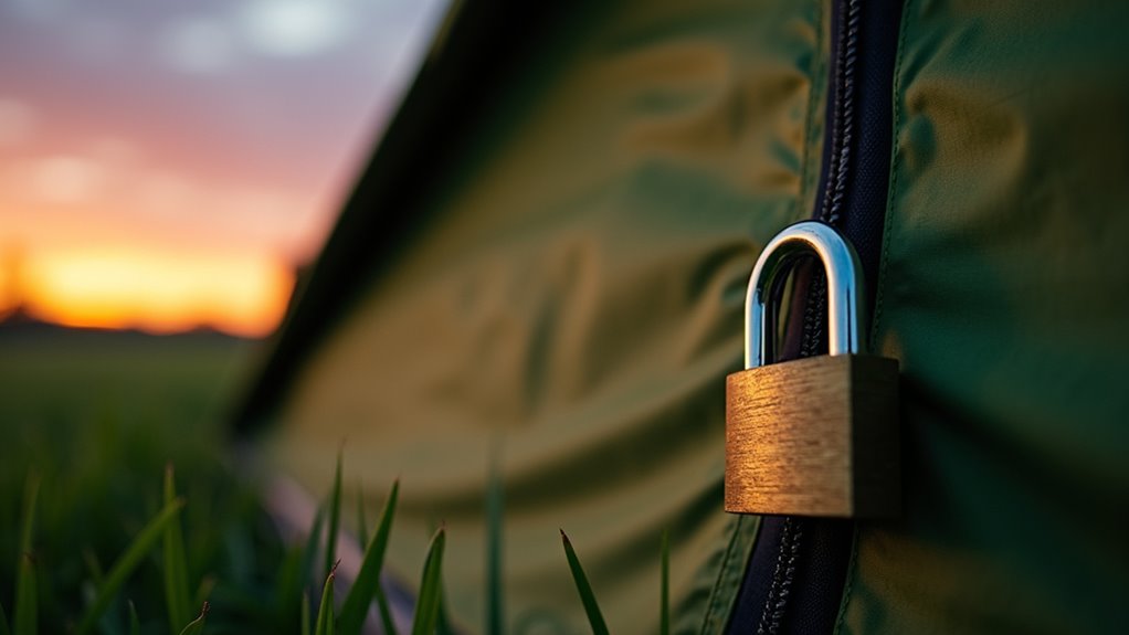 tent security lock options