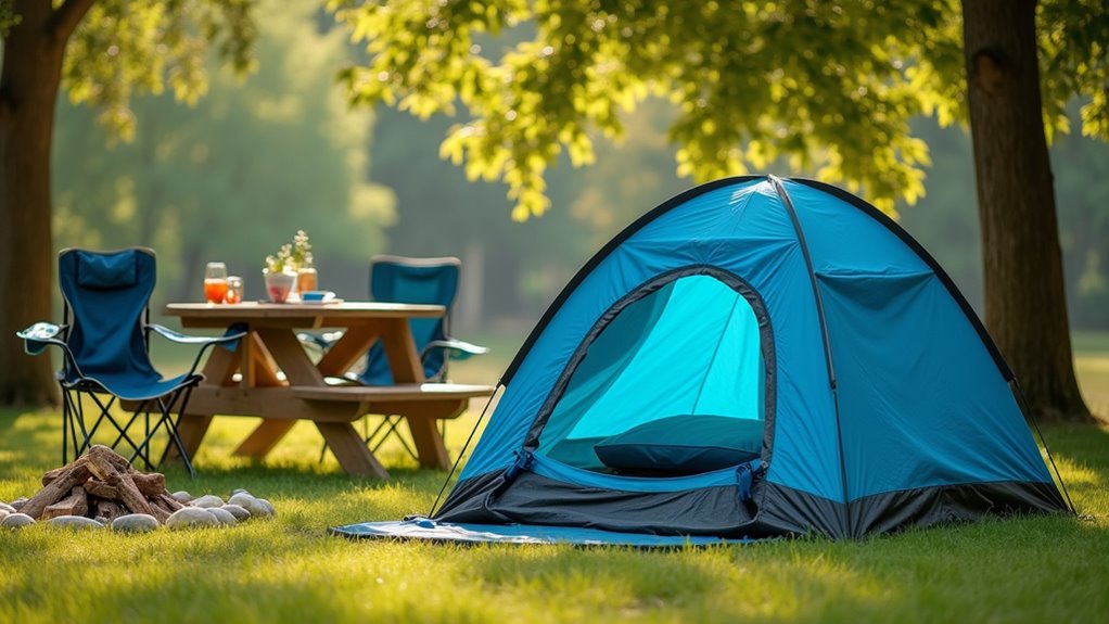 tent setup for stability