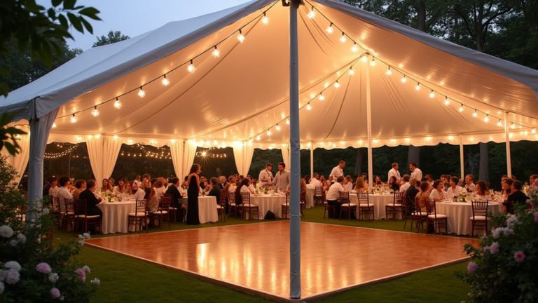 tent size for 150