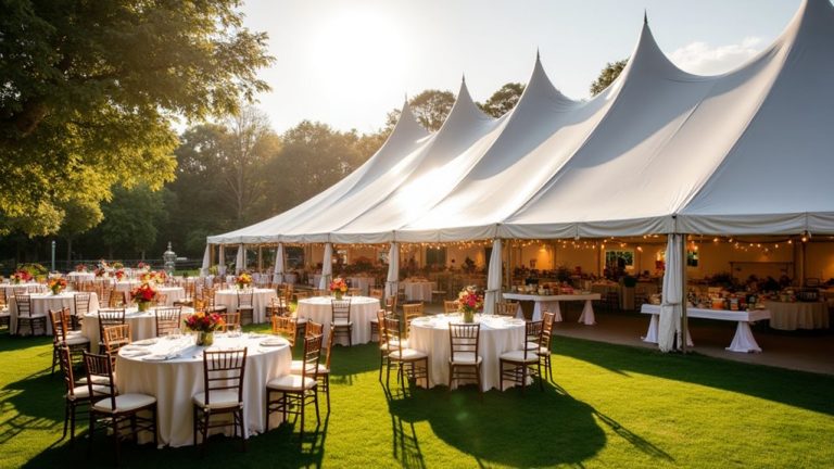 tent size for 200 guests
