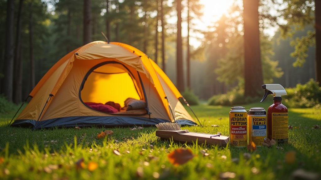 tent waterproofing preparation steps