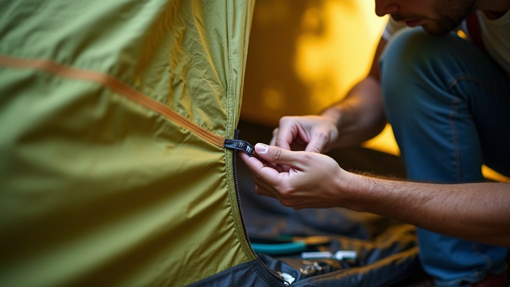 tent zipper maintenance tips
