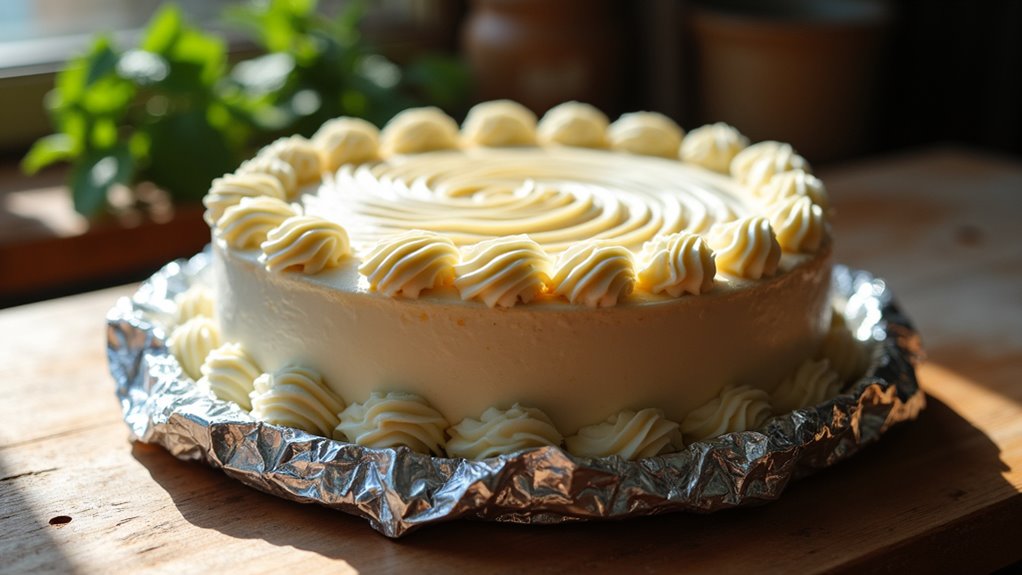 tenting cake ensures even baking