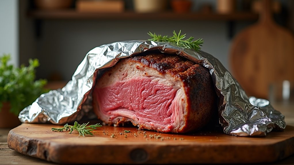 tenting ensures juicy tenderness