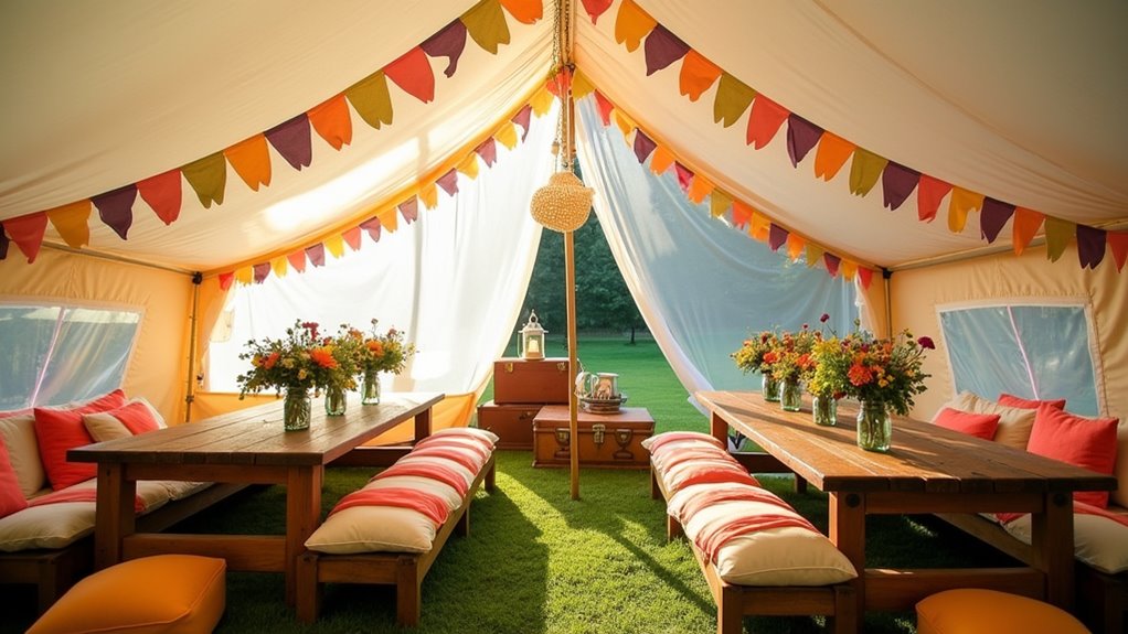 themed event tent decorations