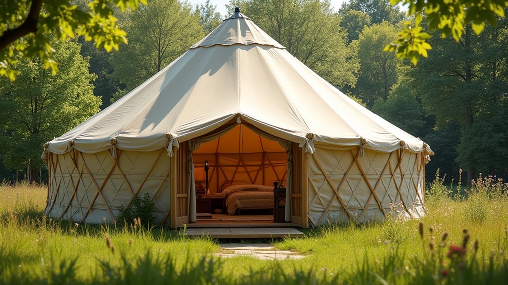 traditional portable round tents