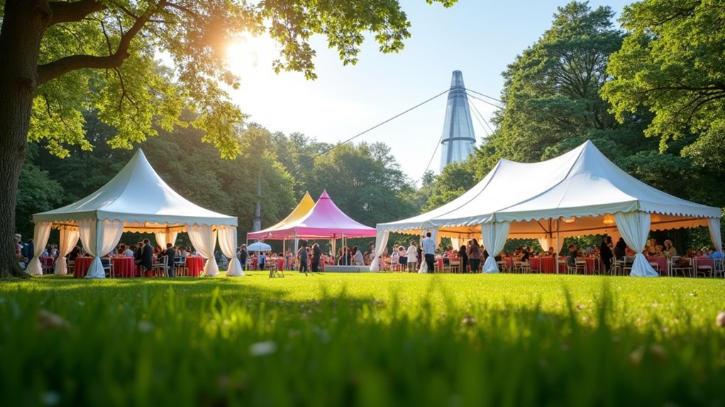 types of rental tents
