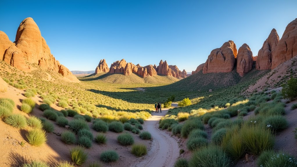volcanic landscape and hiking