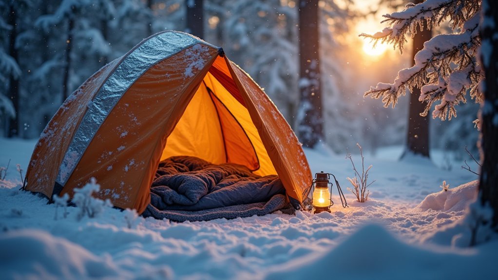 windproof your winter tent