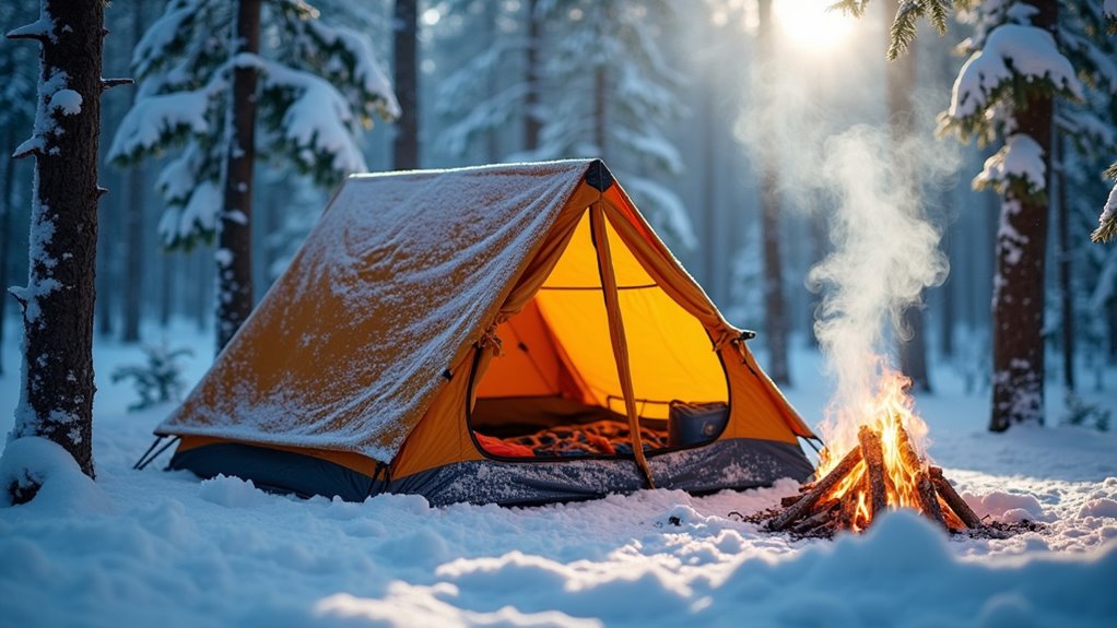 winter camping wind protection