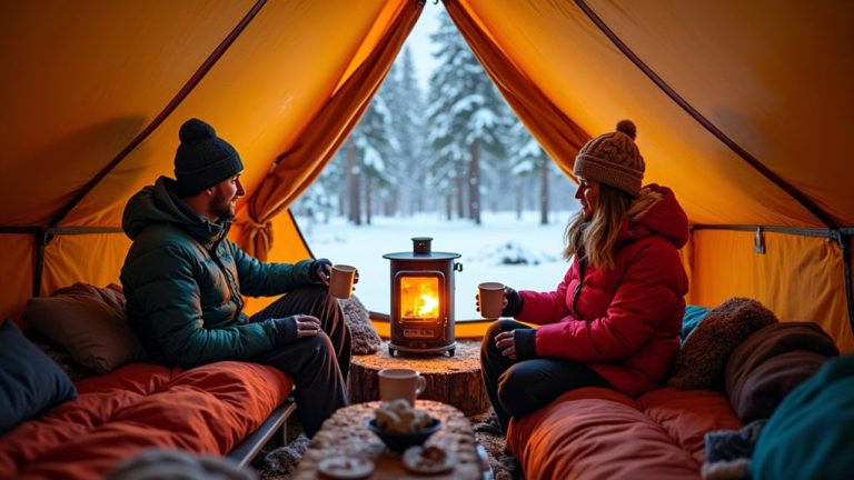 winter tent heating methods