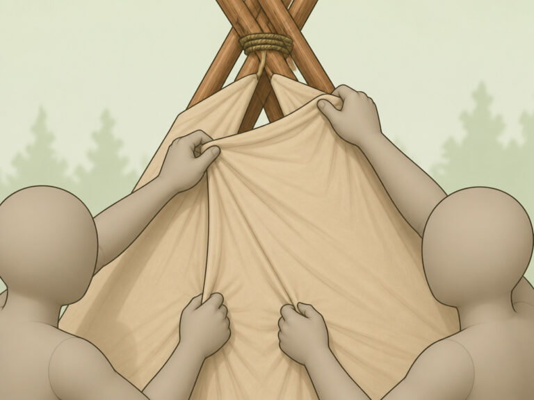 How Do You Make a Teepee Tent? Avoid the Rope Grip Mistake