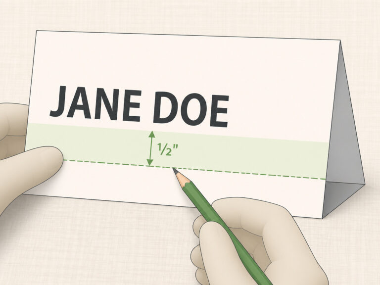 How to Fold a Name Tent That Actually Stands Up