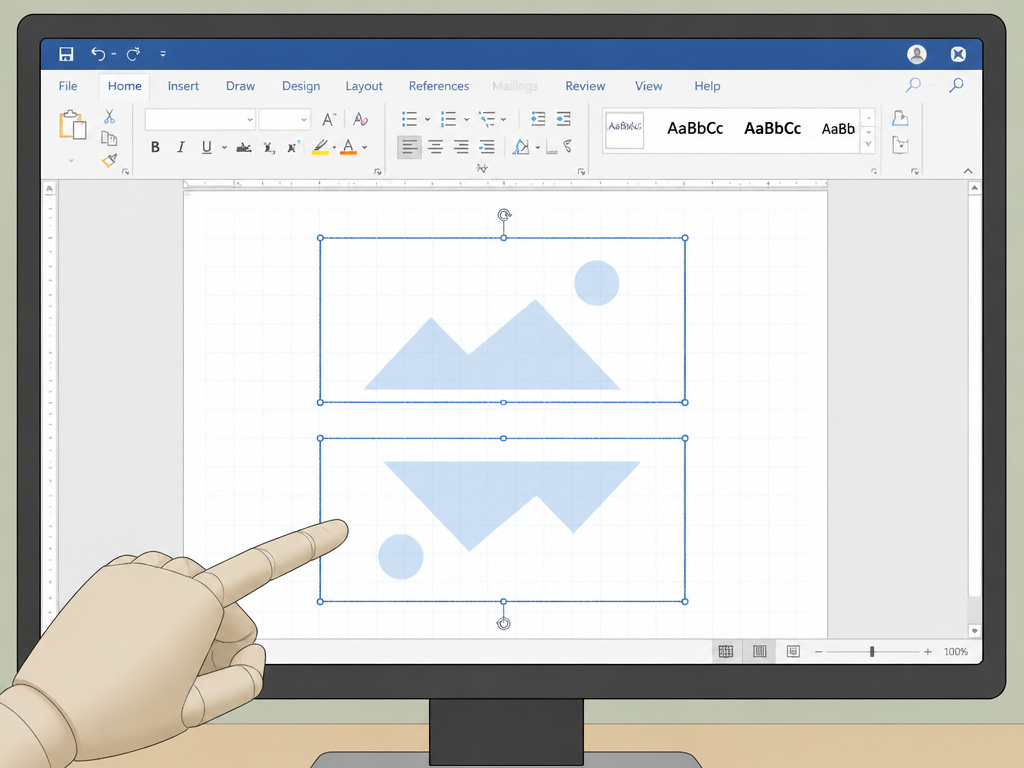 Fixing upside-down text alignment in a Word table tent template.