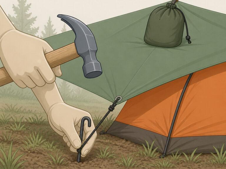 How To Put A Tarp Over A Tent Without Trees | Secure Setup
