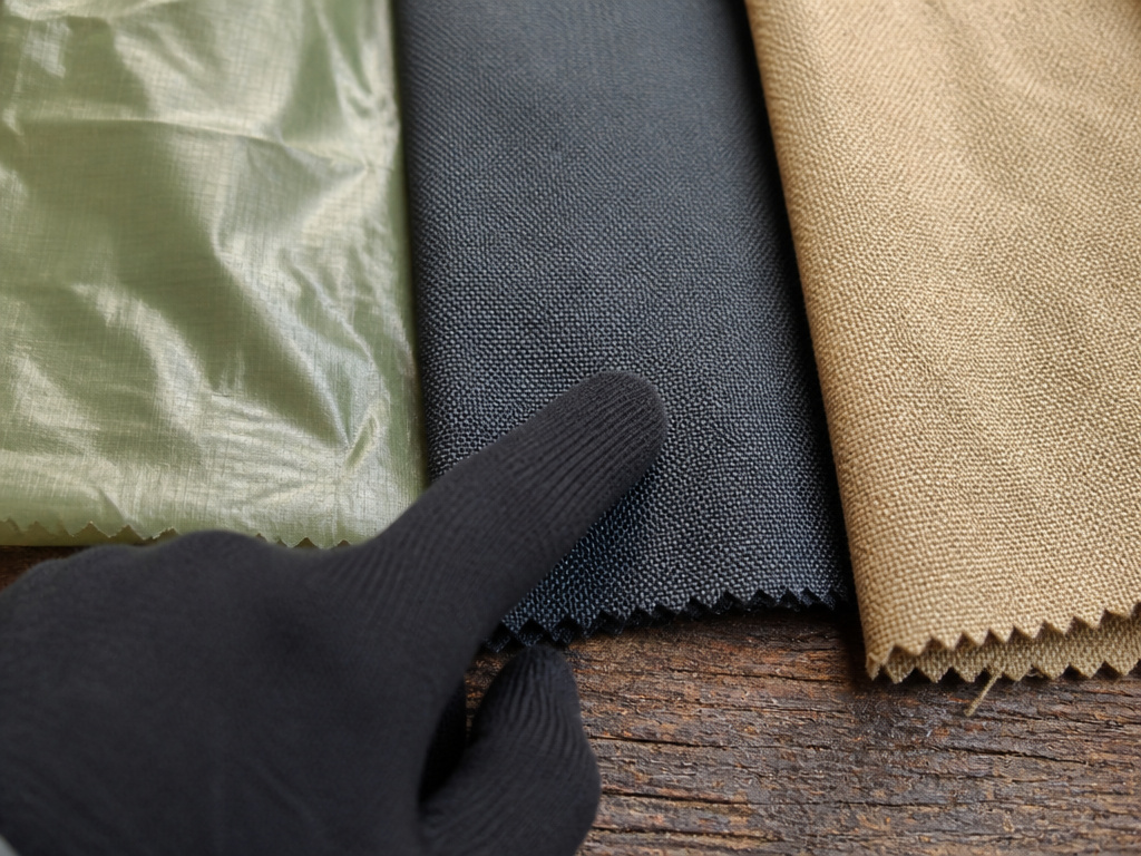 Comparison of silnylon, polyester, and canvas tent fabrics for camping.
